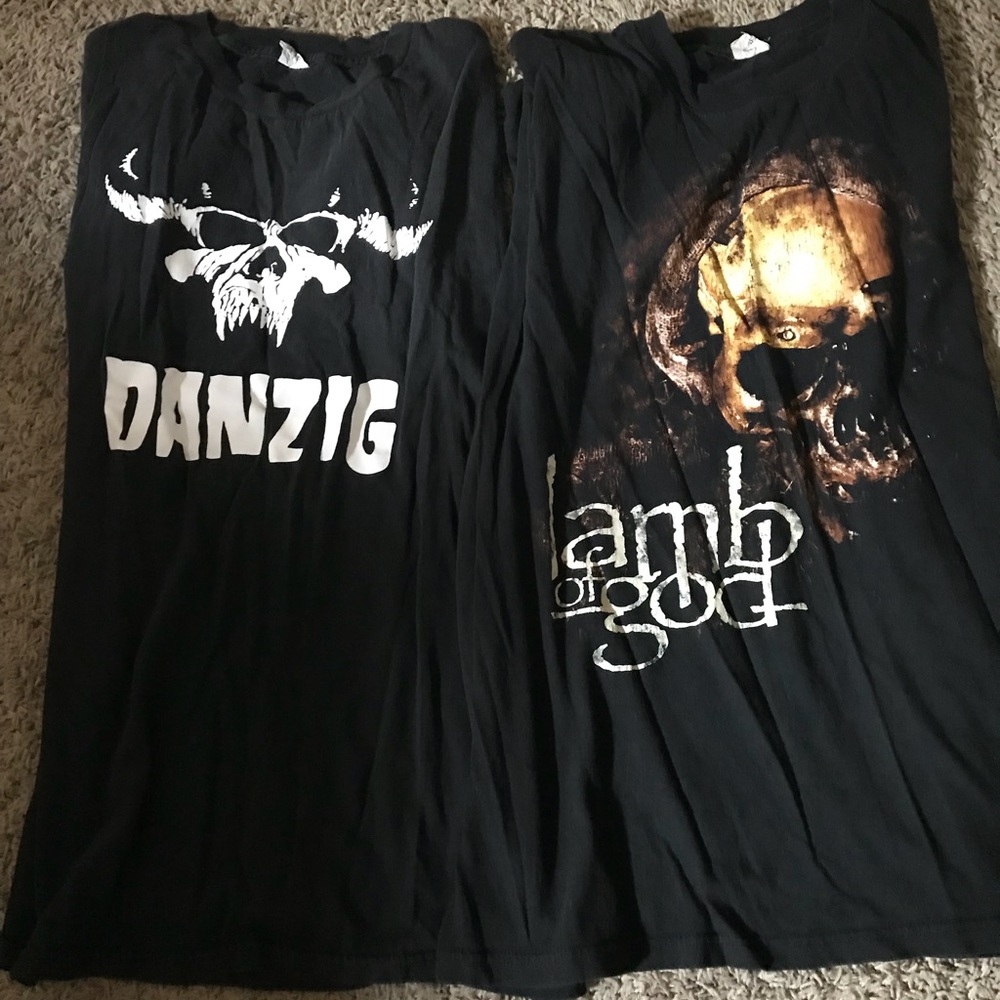 Two metal tees